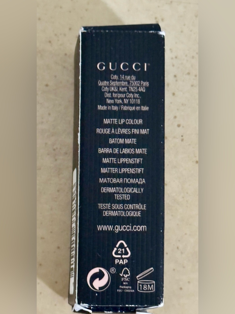 Gucci 404 Cassie Magenta Satin Lipstick New - Picture 5 of 6